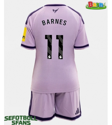 Newcastle United Harvey Barnes #11 Tredjeställ Barn 2026-27 Kortärmad (+ Korta byxor)